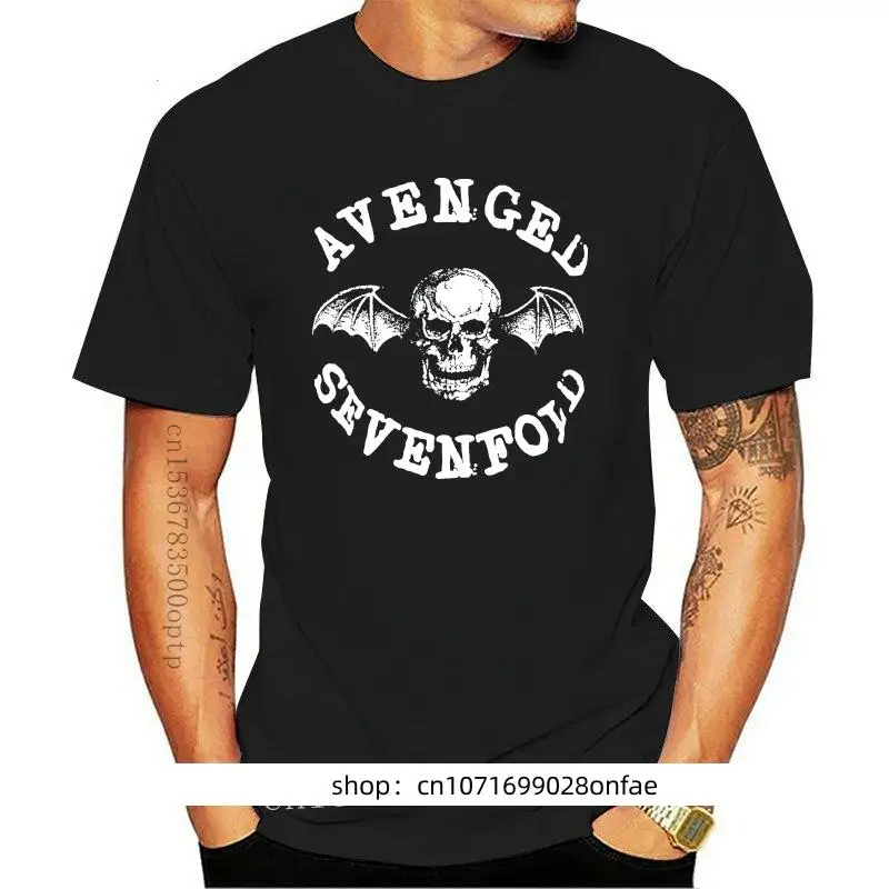 Новая классическая мужская футболка Avenged Sevenfold Deathbat, летние крутые Забавные футболки