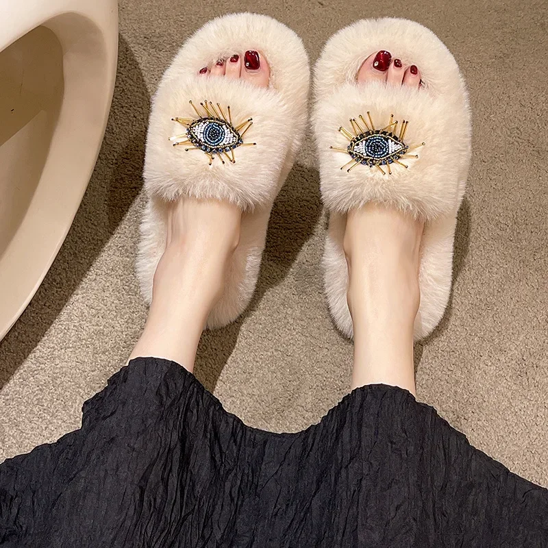 Chaussons D'Hiver Pour Femme - Doublés Sherpa, Antidérapants - Confortables Et Chauds - Unisexe