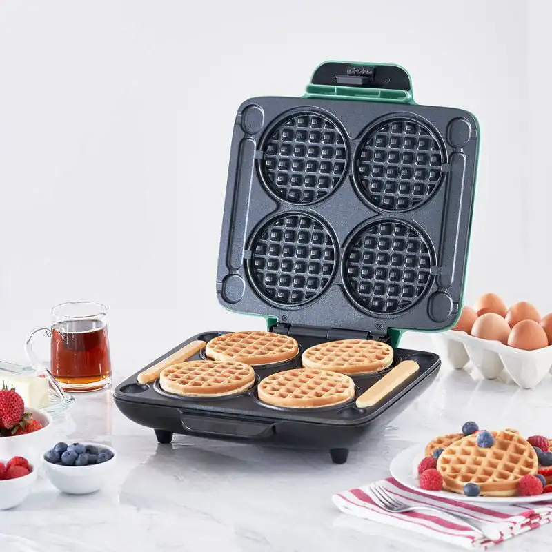 Buy Wholesale China Breakfast Nonstick 4 Inch Breakfast Lunch Snacks Mini  Waflera For Individuals & Mini Waffle Maker at USD 4