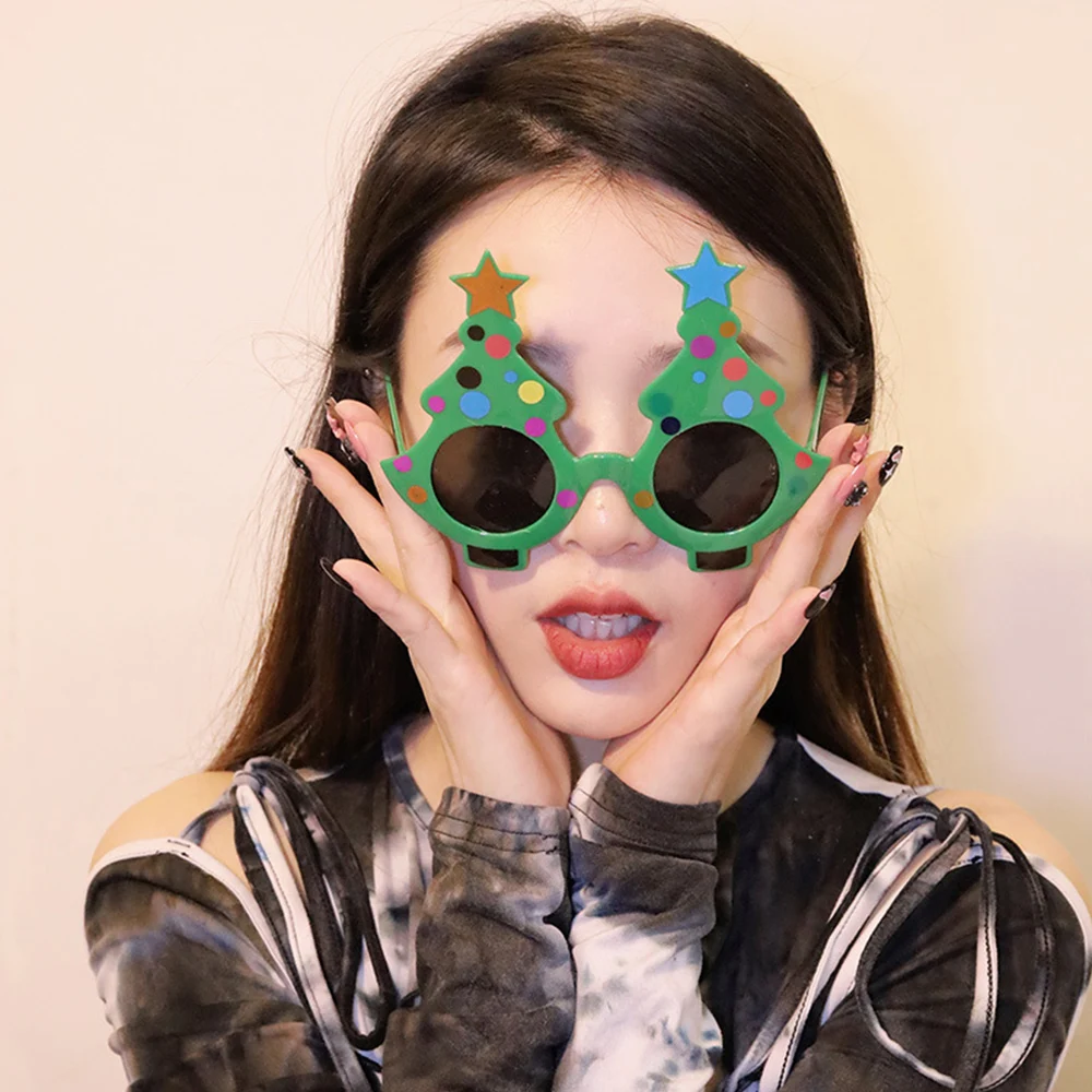 Christmas Glasses For Children And Adults Party Decoration Christmas Tree Glasses Decorative Frames