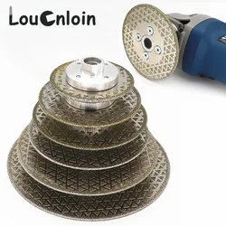 Disque de meuleuse d'angle M14, roue de coupe, lame de scie, diamant brasé sous vide, pour béton, marbre, céramique, carrelage, polissage 