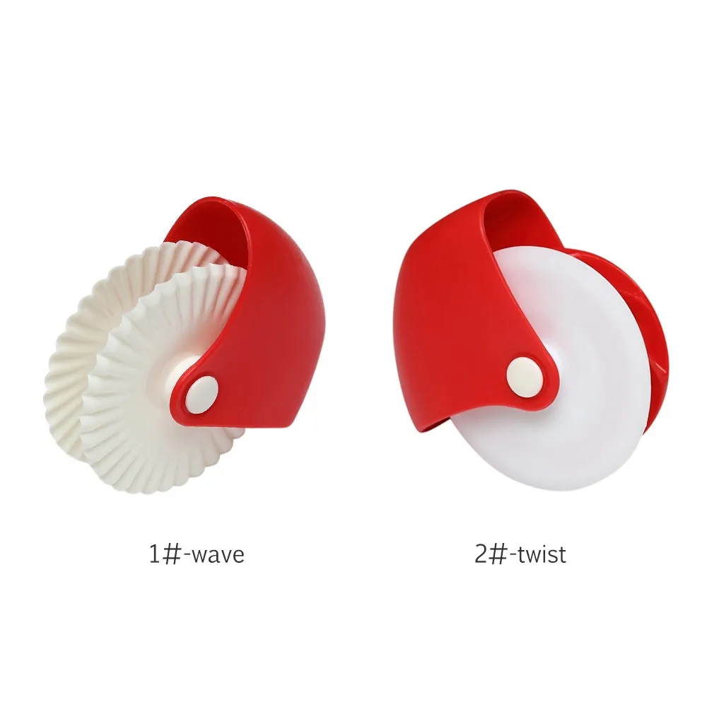 Dough Noodle Roller Maker Pastry Fondant Wheel Decorator Pie Crust Cutter Wave & Twist Cutting Tools Baking Accessories