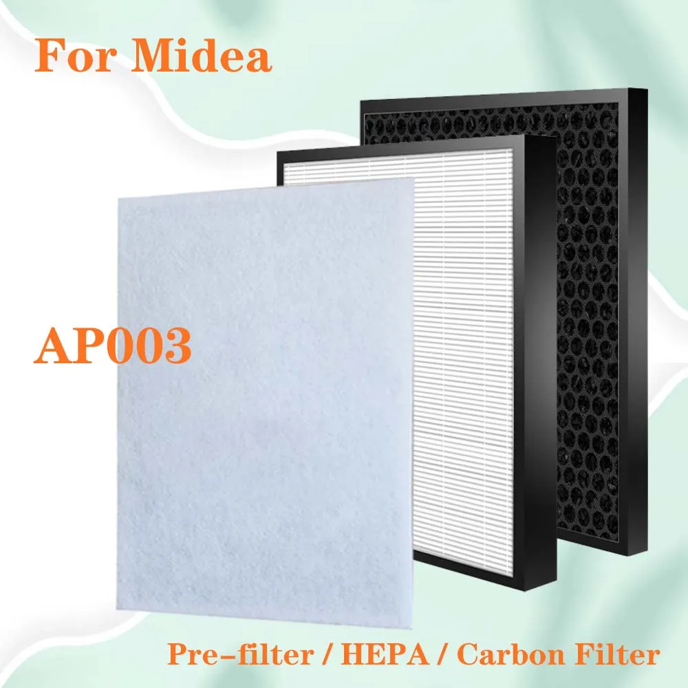

Сменный HEPA-фильтр и Углеродный фильтр для очистителя воздуха Midea AP003