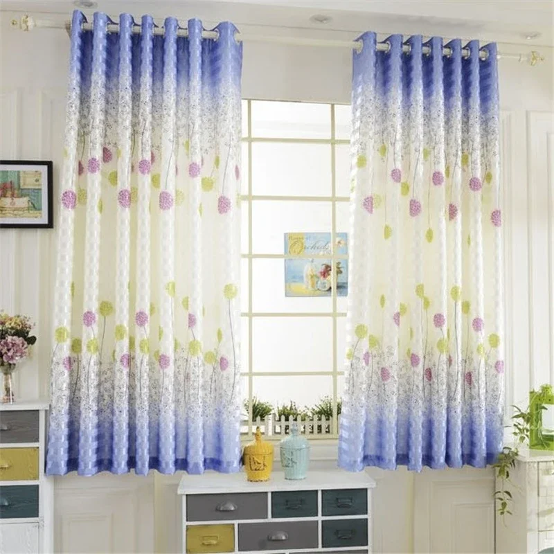 19 Models Short Pastoral Semi-shade Curtains For Living Room Kitchen Bedroom Window