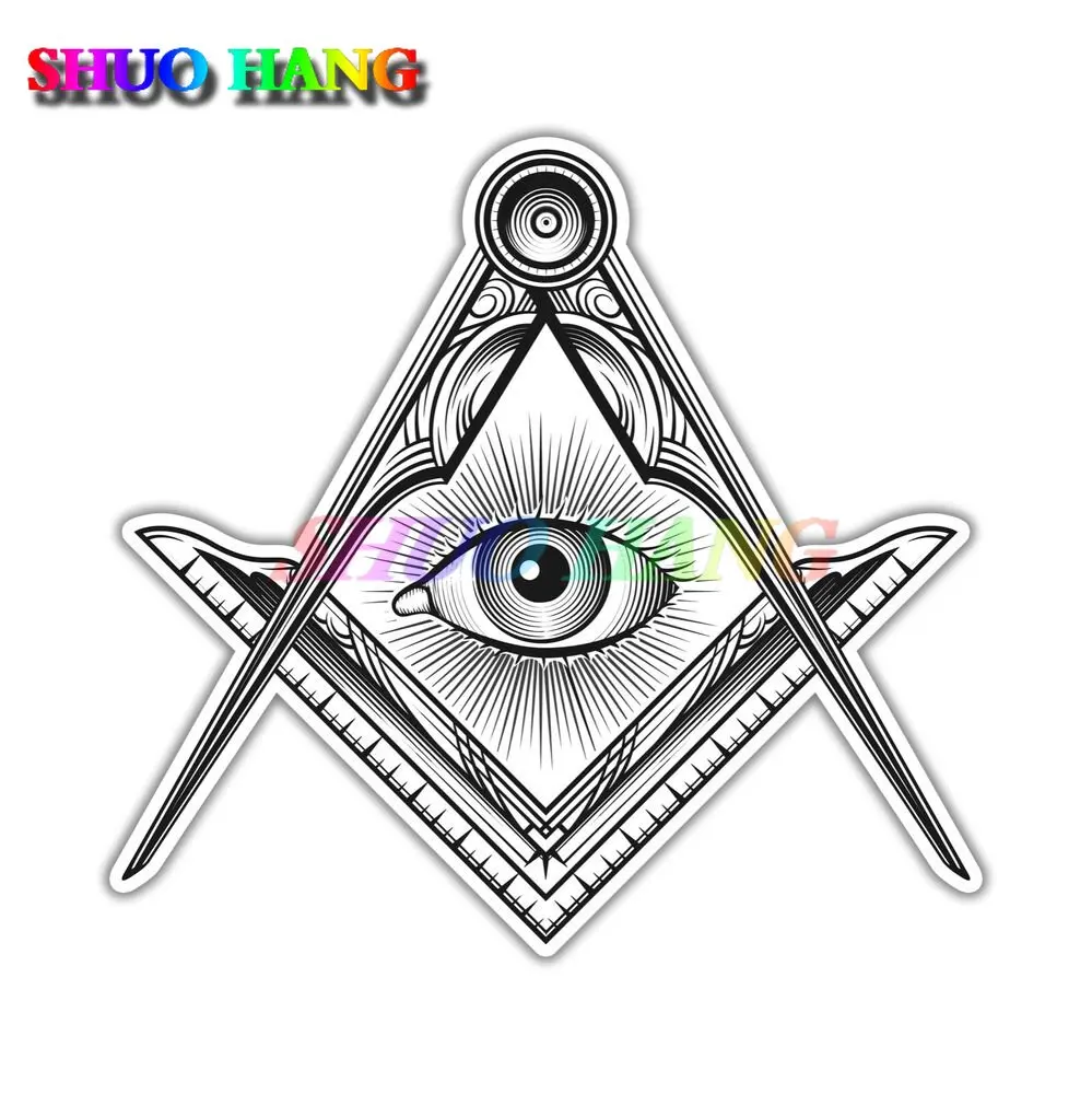 Blue Flags & Political Car & Truck Decals/Stickers Sticker Car Moto Biker Decal Bumper Flag Masonic Freemason Emblem Illuminati | Australia Masonic & Freemason Ornaments