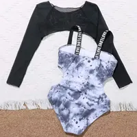 Girls Cow Print Shorts Toddler Baby Girl's 2 Piece Swimsuits Prints Bikini Bathing Suit Briefs Long Sleeves Girls Swim Suits7-8 3