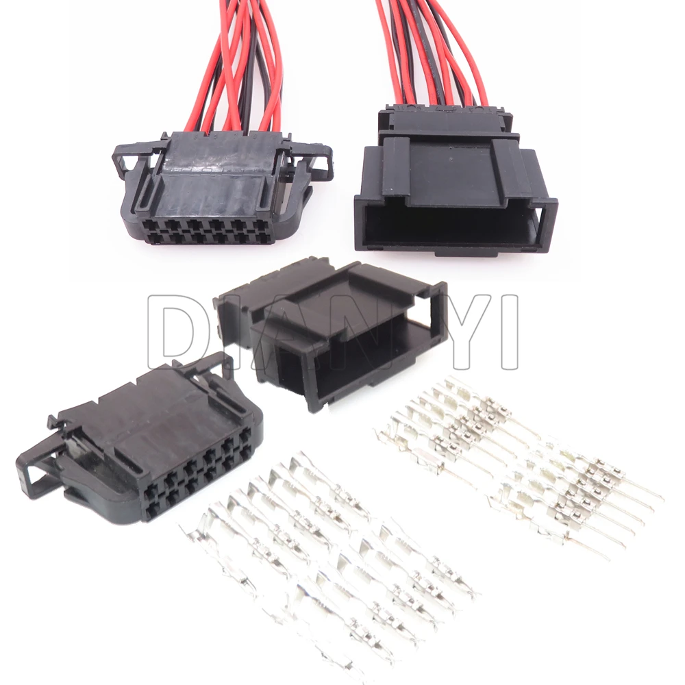 1 Set 12 Way Car Male Female Wiring Harness Socket 3b0972736 3b0972726