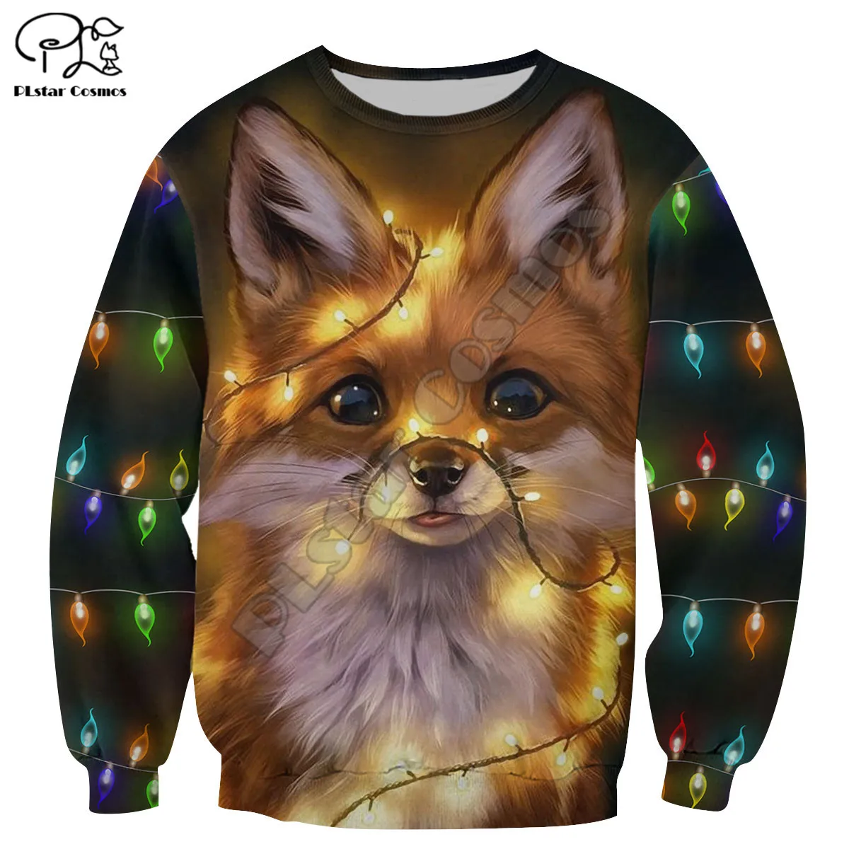 PLstar Cosmos Cute Fox Animal 3D Printed New Fashion Hoodies Sweatshirts Zip Hoded For Men/Women Casual Streetwear Apparel F04