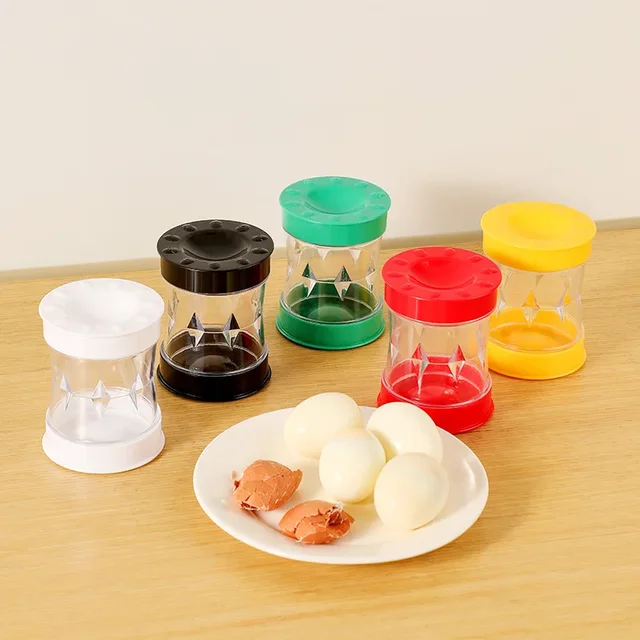 Hand Egg Sheller Cranked Automatic Household Peeling Machine Opener Tool Fully Automatic Small Kitchen Gadgets for Boiled Eggs 5