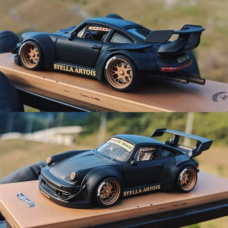 Carlomo 1/64 휠 모델 자동차 N 클래스 디테일업 세트, 고무 타이어 조립 림, Tomica 핫 휠, 4 개 세트
