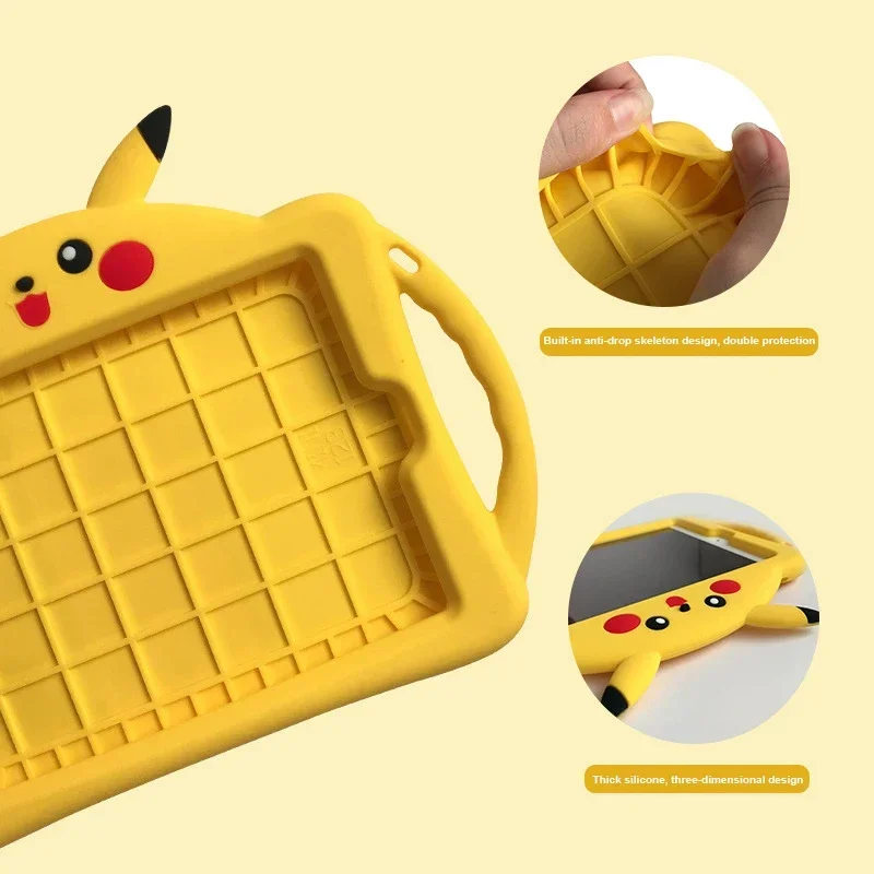 Capa de Mesa Pikachu para Ipad Borracha Estojo Macio Funda Mini 97 2023 2023 Air 97 2023 2024 - Imagem 6