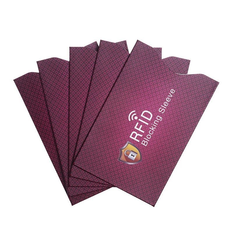 Paper Credit Card Sleeve Card Lock - 5 Pack, Purple Paisley Design, Protects Credit Cards From Digital Theft RFID Blocking Sleeves Paper Credit Card Sleeve Card Lock - 5 Pack, Purple Paisley Design, Protects Credit Cards From Digital Theft RFID Blocking Sleeves