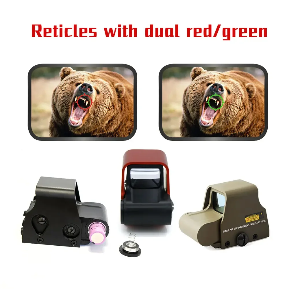 553 Tactical Holographic Sight Green/Red Dot Scope for Outdoor Huntinig Airsoft Rifle Weapon 20 mm Picatinny/Weaver Rail Mount red dot sight,holographic collimator