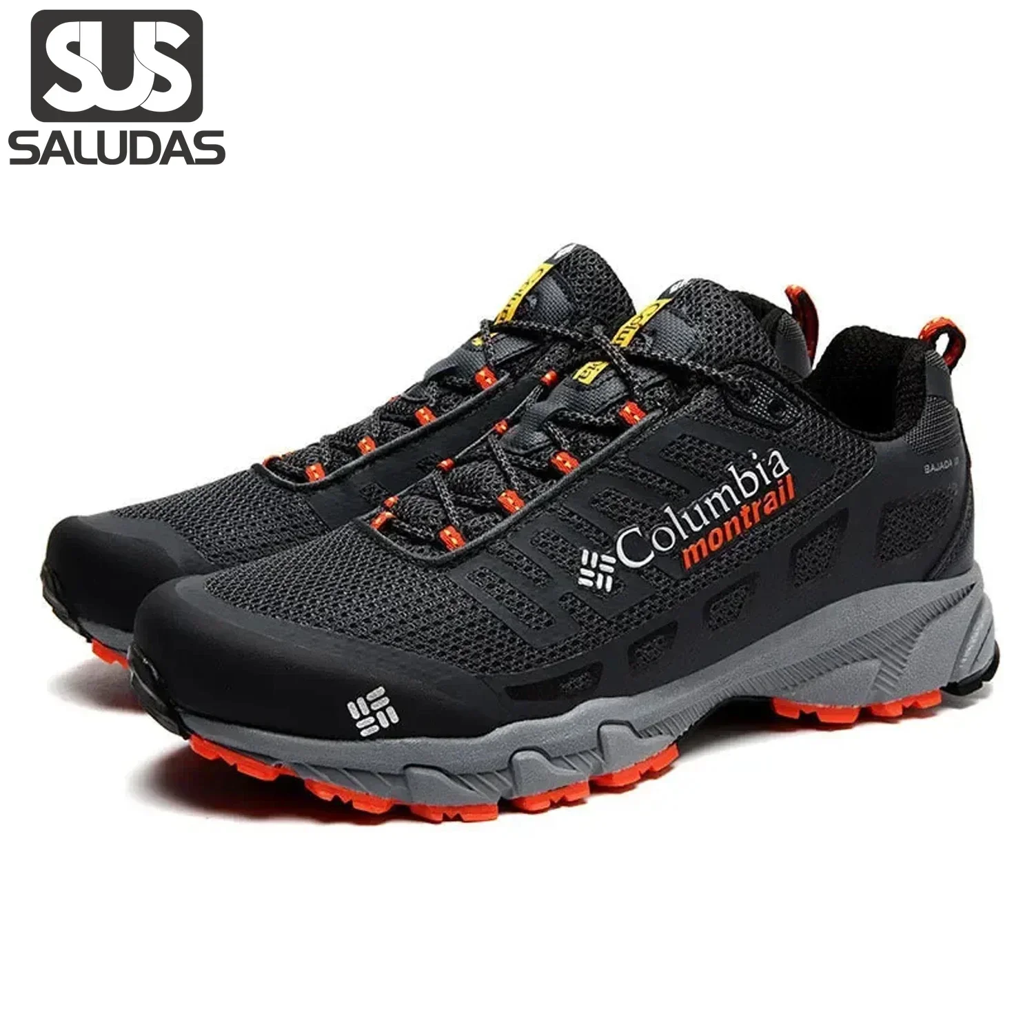 

SALUDAS Hiking Shoes Men Outdoor Trail Running Sneakers Lightweight Breathable Non-slip Mountain Camping Trekking Shoes for Men