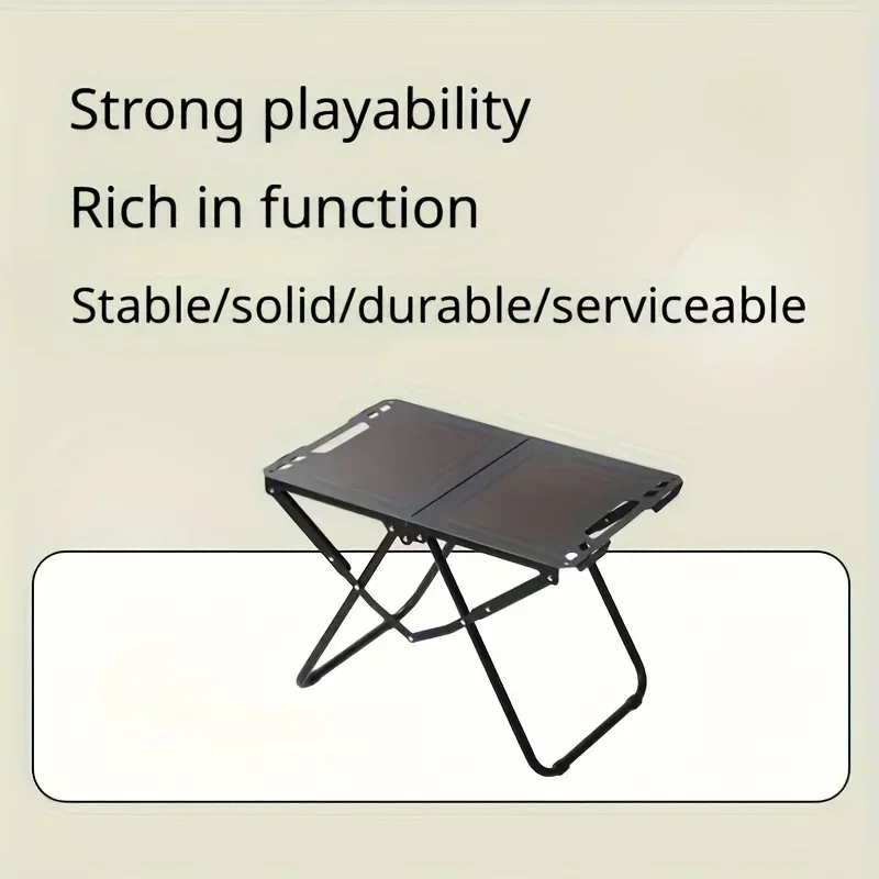 Lightweight Folding Picnic Table, Camping Folding Table for Practical Use Outdoors, Space-Saving Design, High Load Capacity