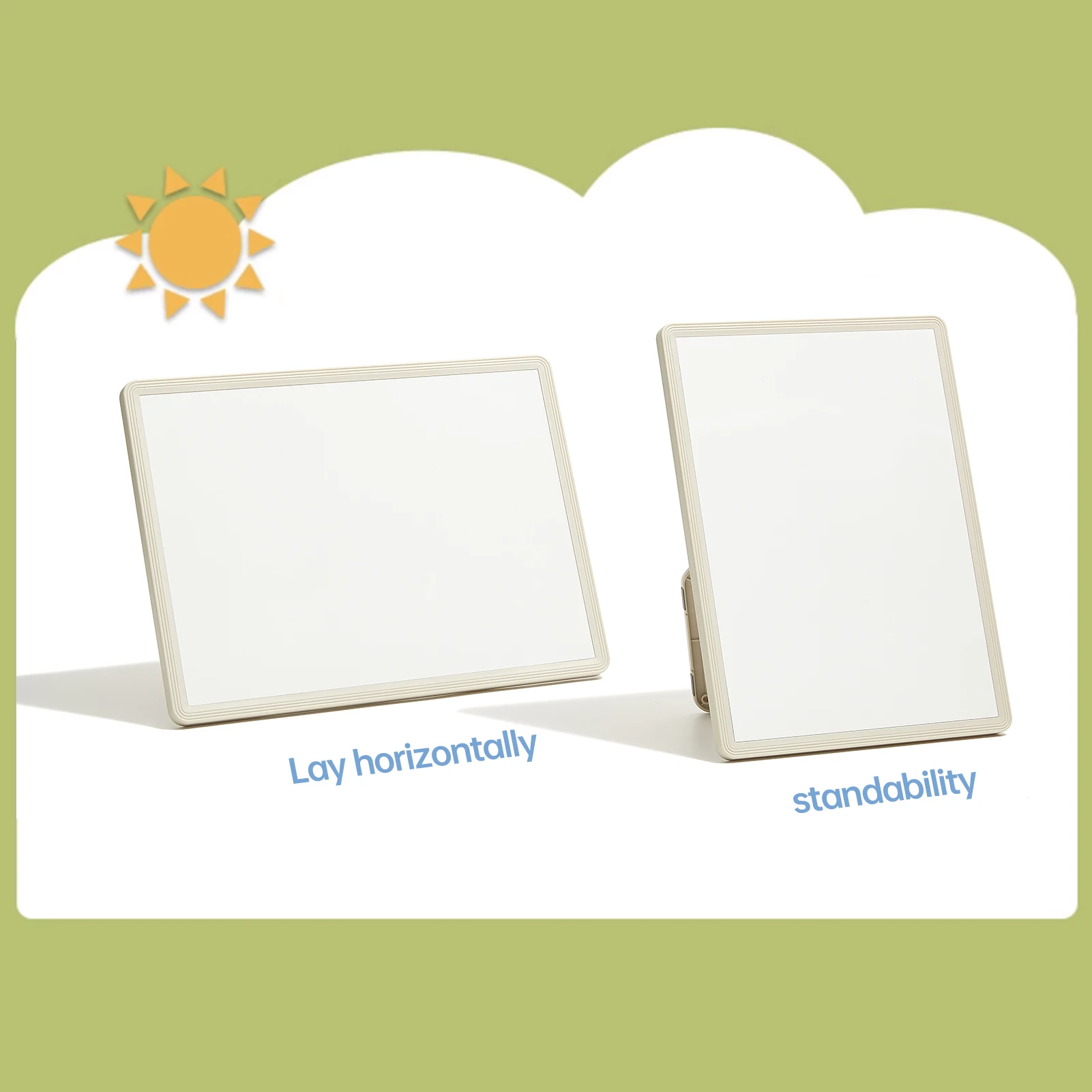 Versatile Magnetic Desktop Whiteboard with Stand-up Writing Board  Includes 3PCS Black Marker & 1 Eraser for Office/ School