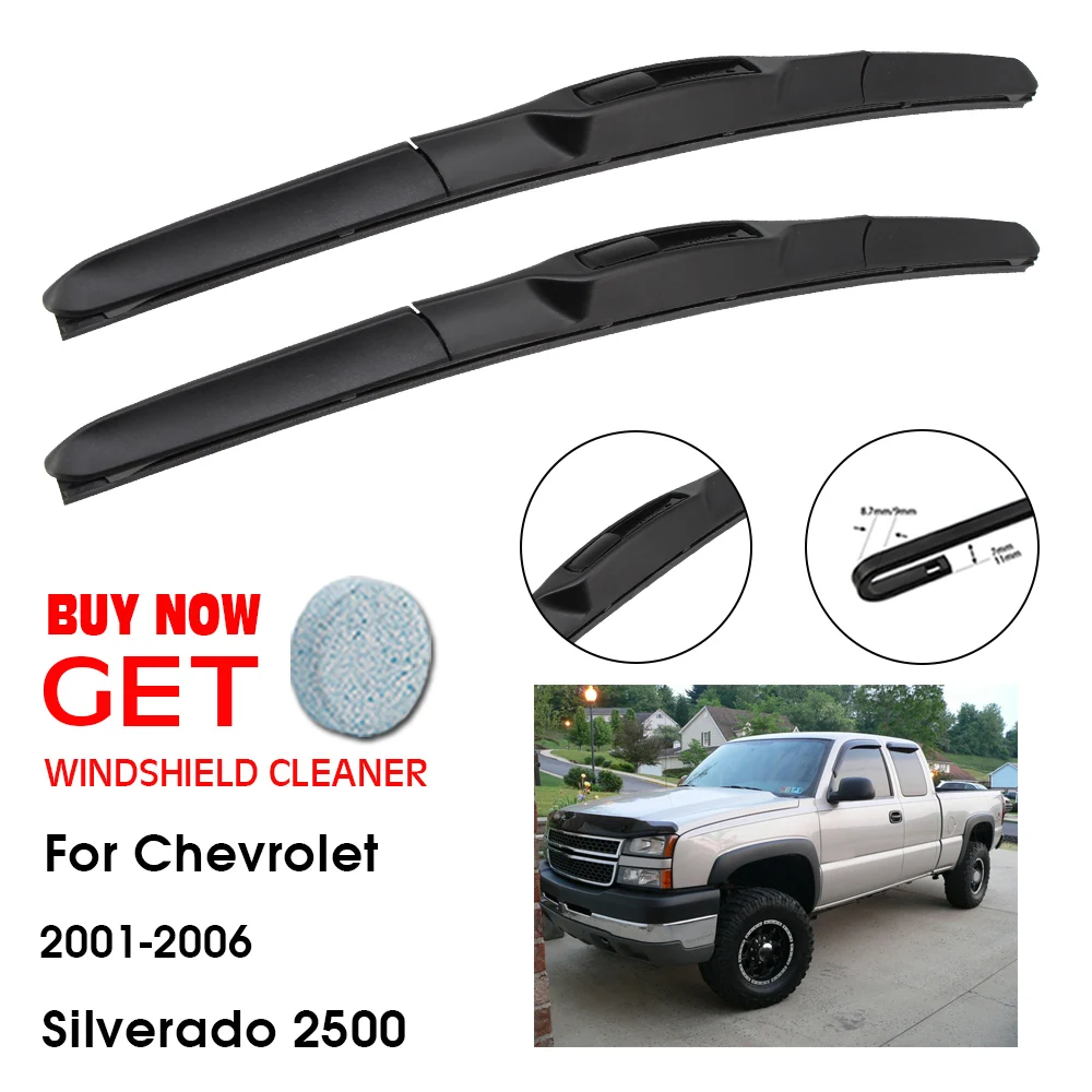 Car Wiper For Chevrolet Silverado 2500 22"+22" 20012006 Front Window