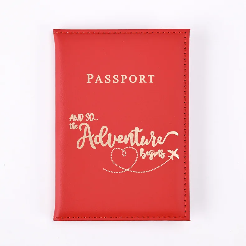 Deluxe 2024 Travel Passport Holder with Stylish Letter Print