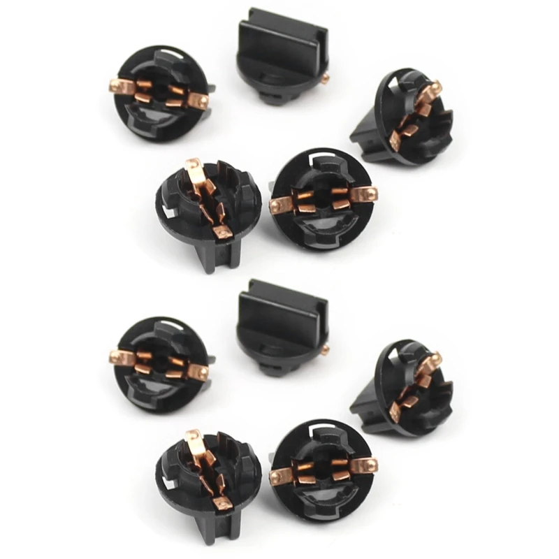 10Pcs 신호 램프 T5/T10 Led 트위스트 소켓 대시 보드 대시 계기판 게이지 표시기 클러스터 소켓 램프 홀더베이스