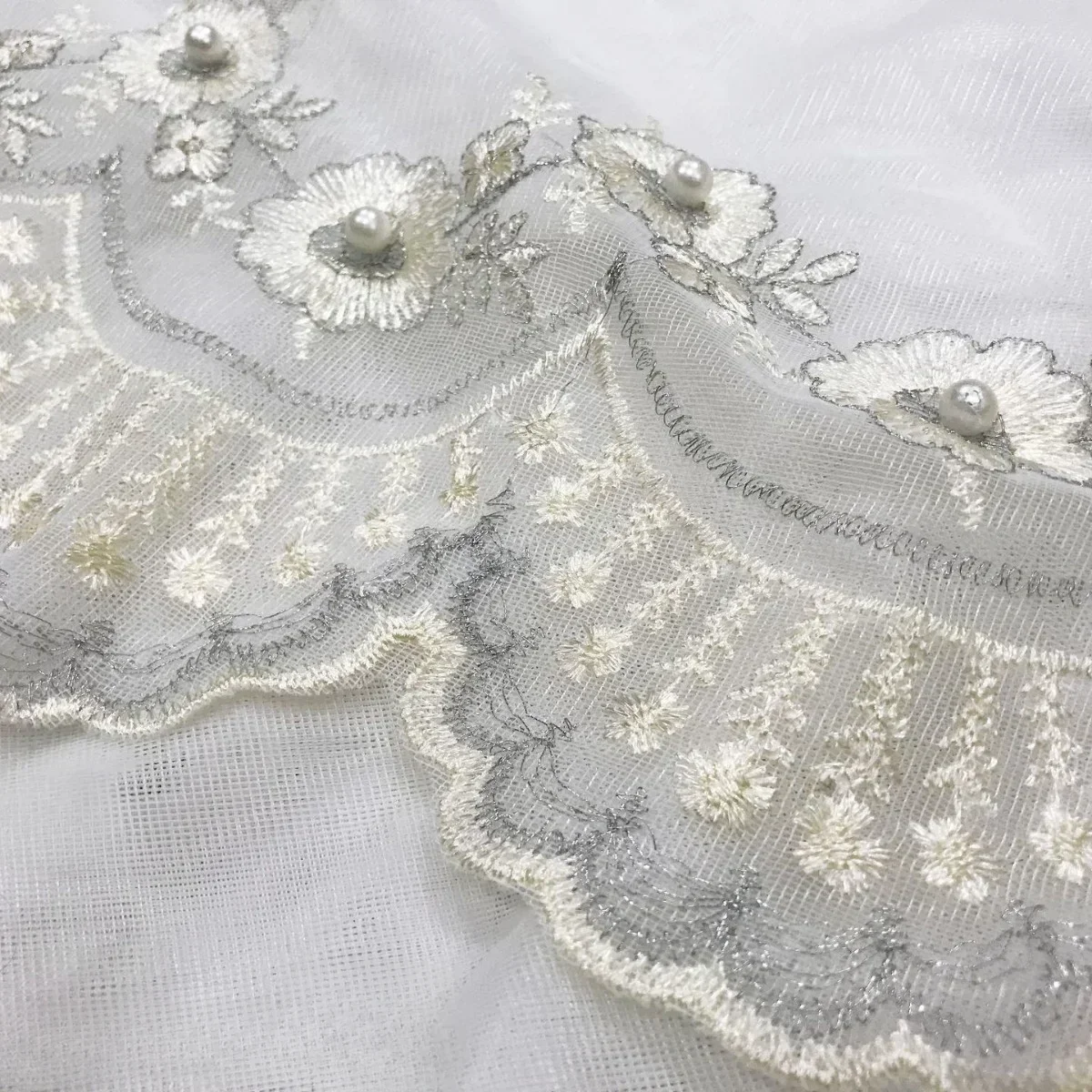 Exquisite Bead Embroidery Screen White Screen Matched with Screen 2025 New 1PC Window Finished Product Good Hanging Feeling 4