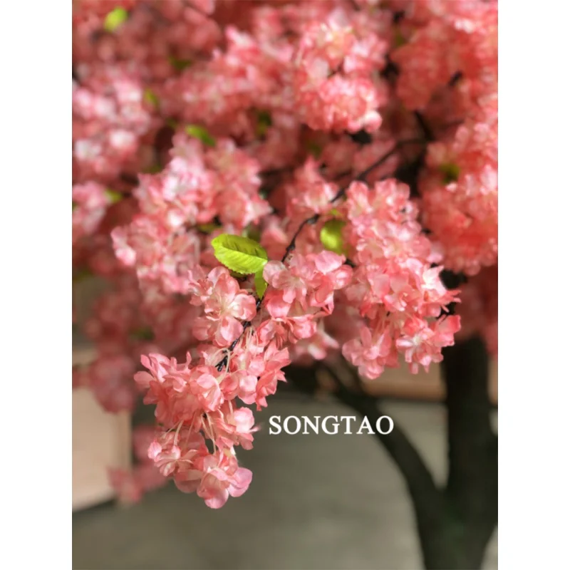 사용자 정의. 공장 결혼식 장식 인공 벚꽃 나무 정원, 야외 시뮬레이션 벚꽃 나무 화분