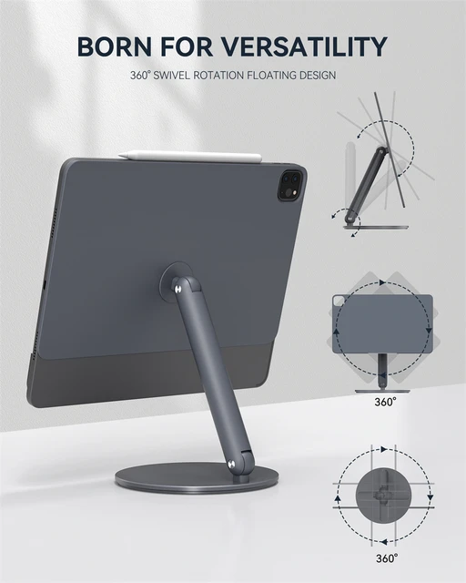 LULULOOK Magnetischer Standplatz Für iPad Pro, einstellbare Faltbare Halter  Für iPad Pro 12.9/11 iPad Air 5/4th Rotation Halterung Nehmen Notizen -  AliExpress