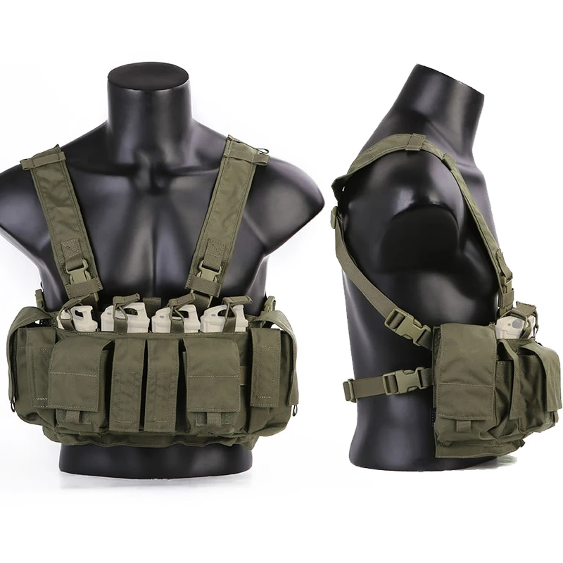 Emersongear MF 스타일 전술 가슴 장비 UW Gen IV 사냥 조끼 하네스 스플릿 프론트 캐리어 허리 매거진 백