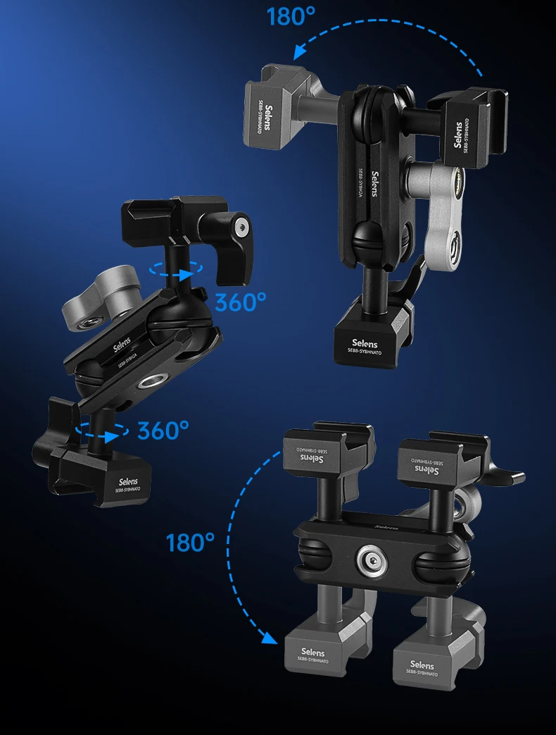 Butterfly Gimbal Ball Head Plate Articulating Magic Arm Handheld Anti-Shake Stab