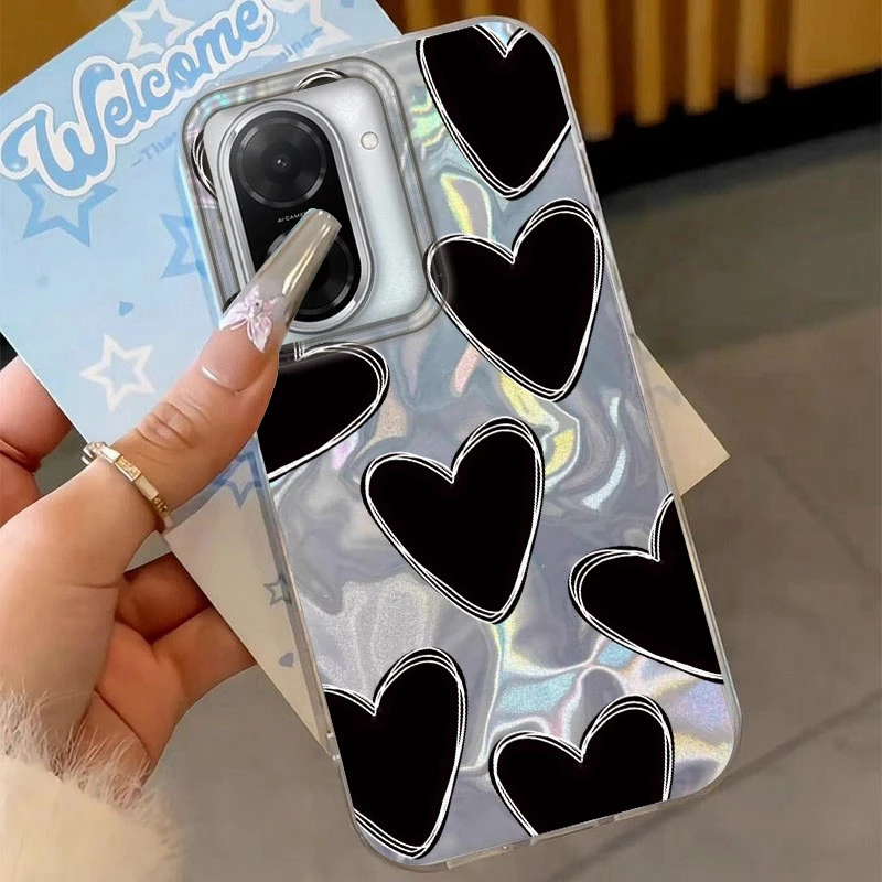 Romantic Love Heart Soft Phone Case Cover in Fashionable Design