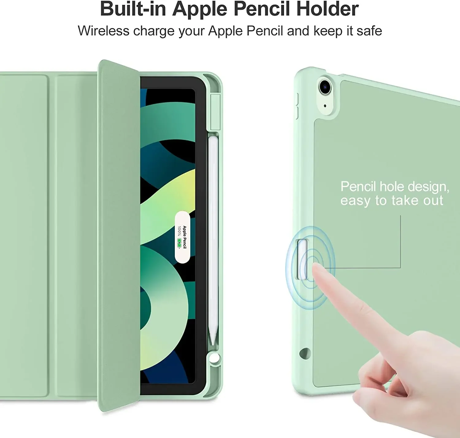 Capa de Silicone para Ipad Estojo de Lápis Capa para Ipad Air 10.9 Pro 11 2023 2023 10th Generation Mini 2023 - Imagem 3