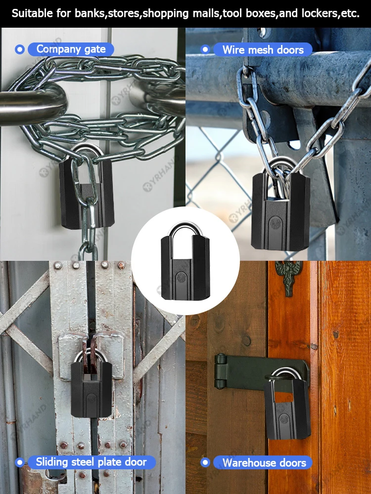 IP67 TTLock Bluetooth APP Smart Padlock Fingerprint Lock Keyless Mini Bag with A