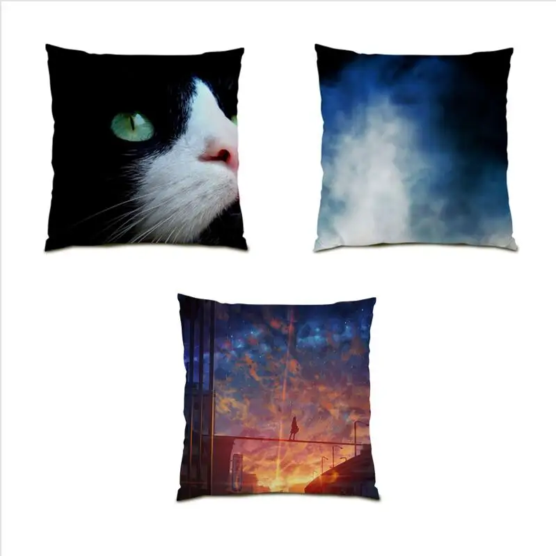 

Decorative Pillow Cases Decoration Home Decor Vintage Cushion Covers 45x45 Sofa Soft Velvet Polyester Linen Colorful Cover E1097