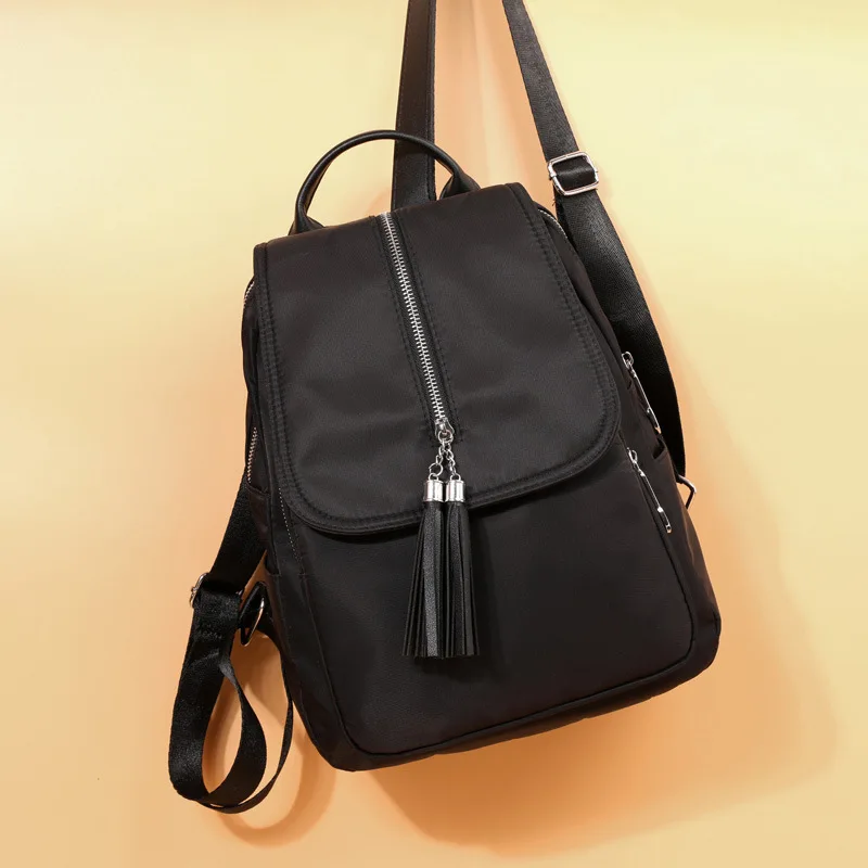 Travel backpack for women's new Korean version trendy casual fashion outdoor nylon Oxford cloth backpack for women