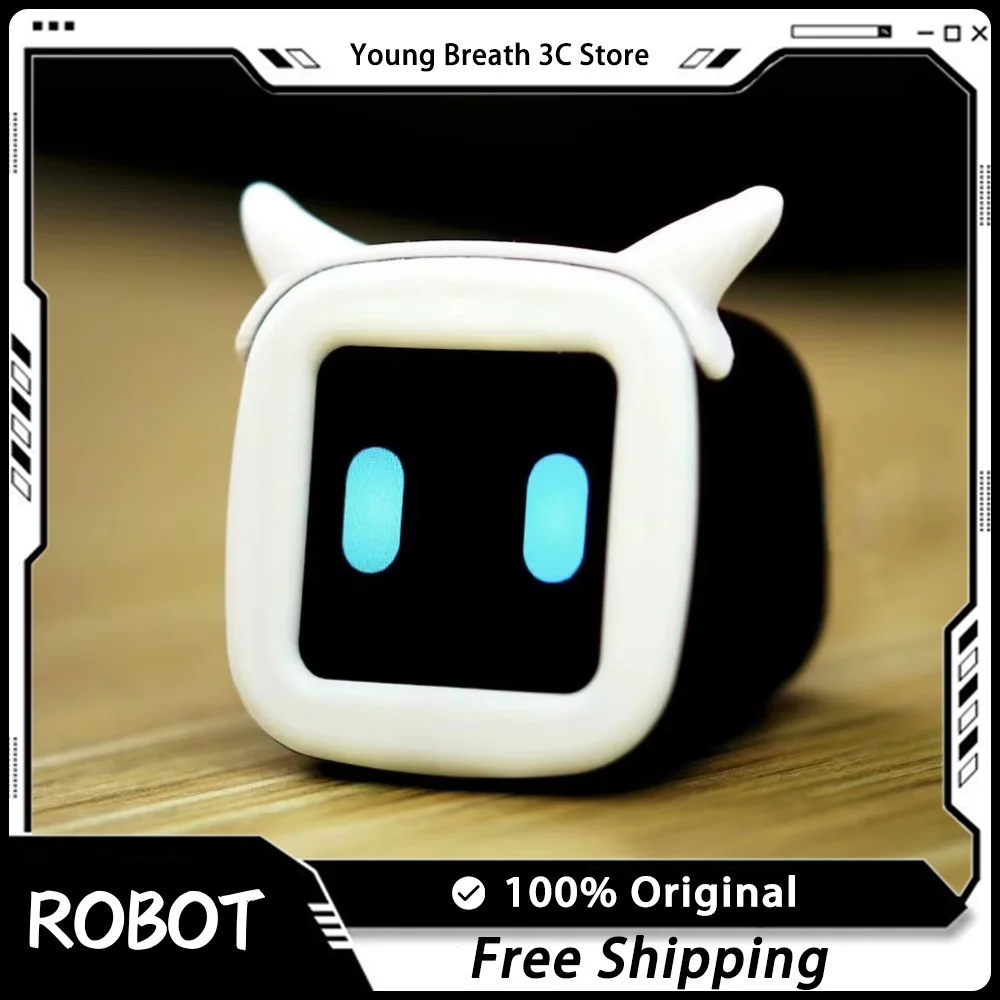 Car Companion Robot Little Nomi Car Cute Mini Robots Emotion Type-C Charging Accessories Decoration Customize Gifts