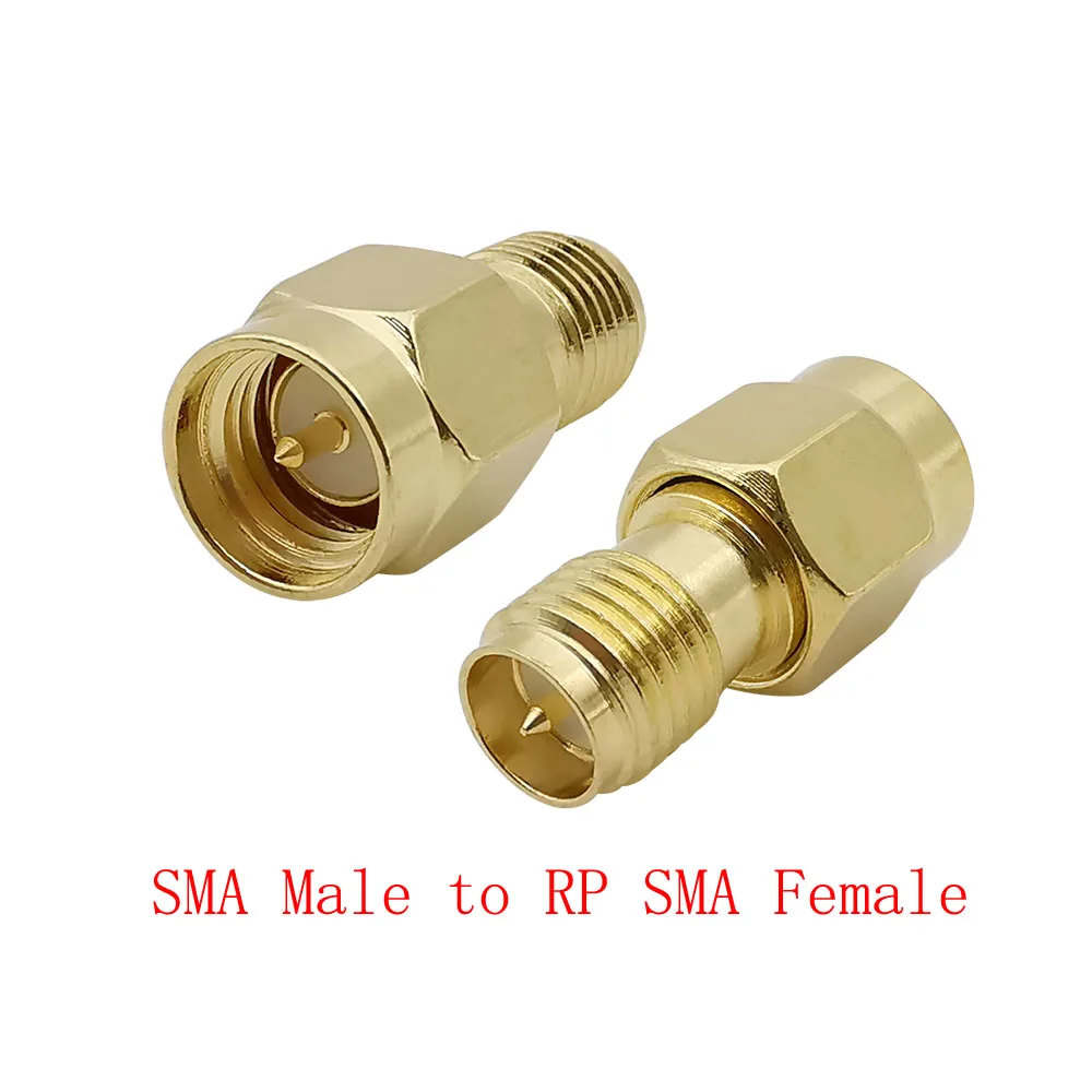 New Adapter RP-SMA female to SMA male plug both male center Straight RF CAB1LC 