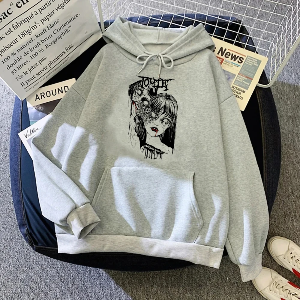 

Junji Ito hoodies women 90s Kawaii Winter hoddies female aesthetic clothes