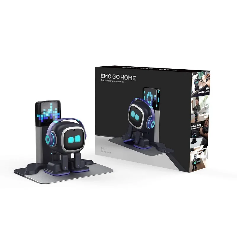 Emo Robot Pet Inteligente Future Ai Robot Voice Smart Electronic Toys Pvc Desktop Companion For Kids Holiday Gifts