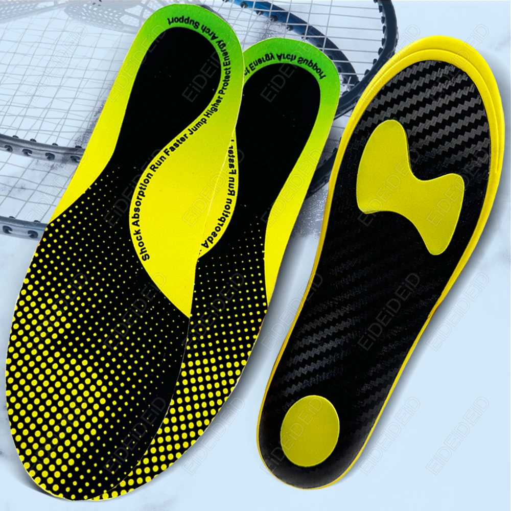 Carbon Fiber Sports Insoles - Lightweight Shock Absorption Anti-Torsion Full-Palm Design