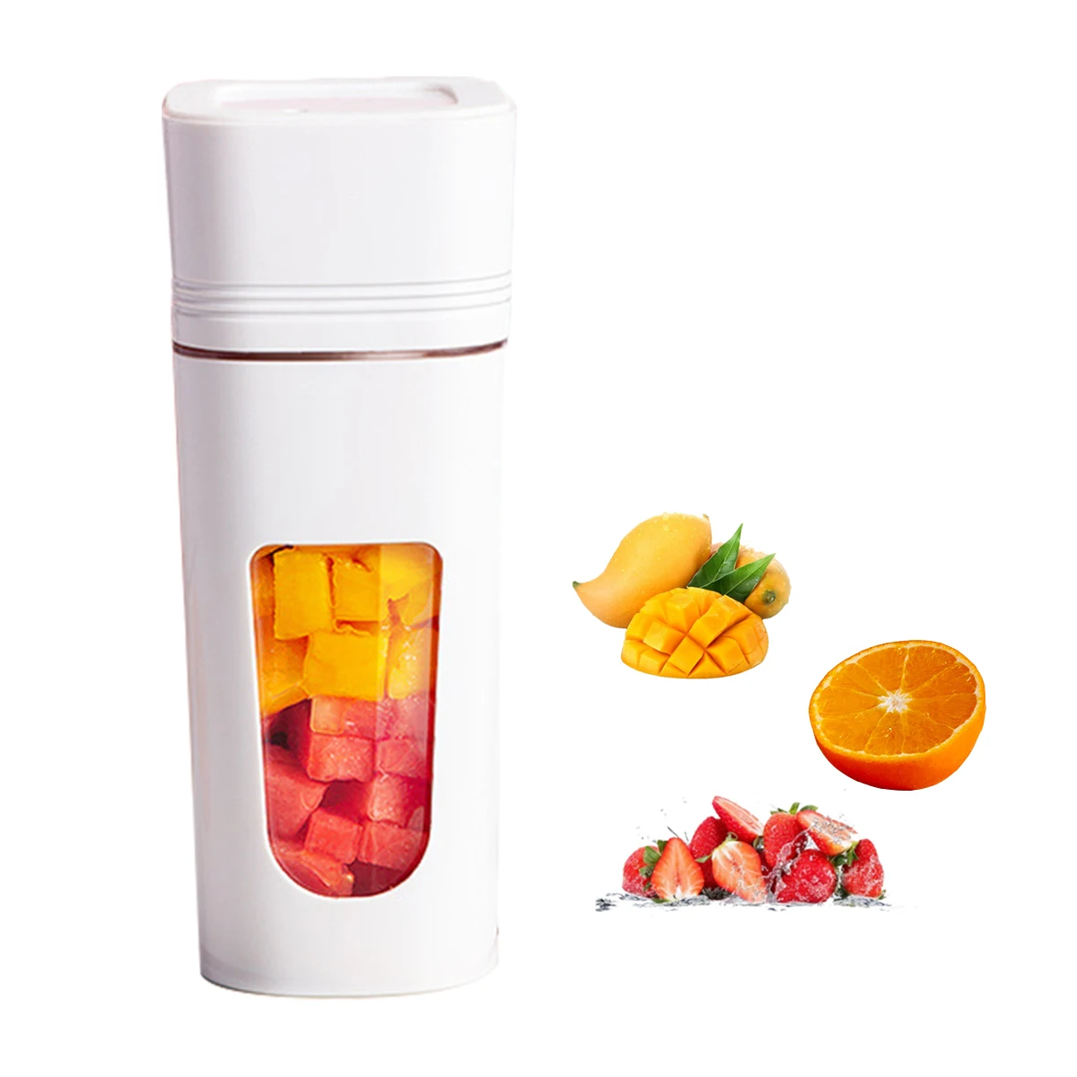 

Portable Blender Cup with 4 Stainless Blades Juice Mixer Machine Recharging Method Smoothie Vegetables Fruits Mixing Juicer