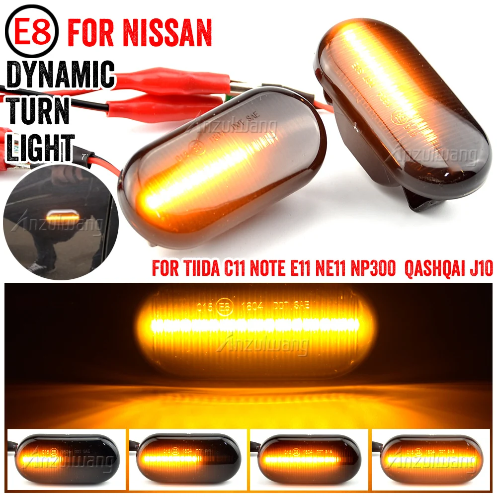 1 Set Led Indicatore Di Direzione Laterale Dinamico Per Nissan Cube Z11 Camiones D40 Frontier D40 Fairlady Z33 Terrano Iii