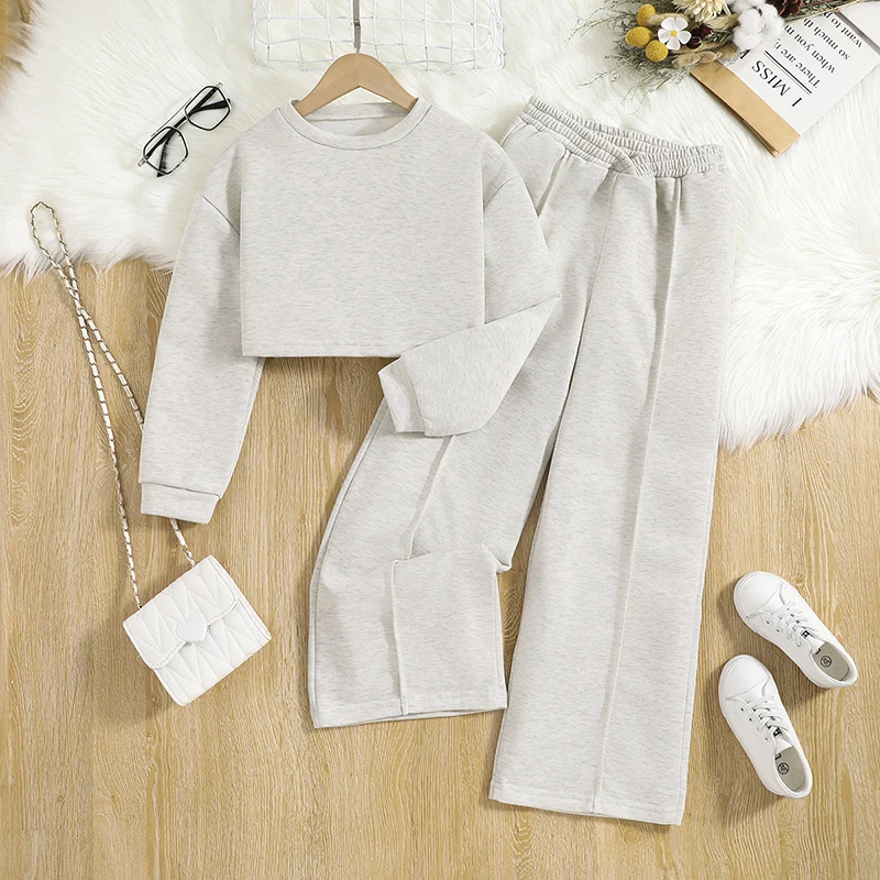 Cropped Top Pants Set 3