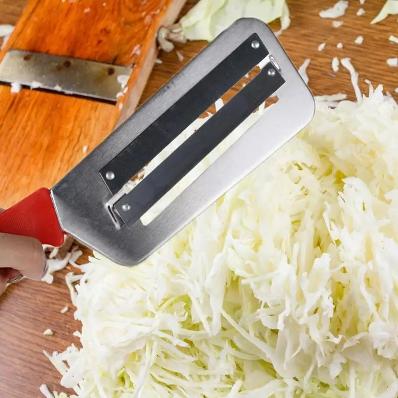 Stainless Steel Cabbage Slicer Shredder With Double BladeCabbage Hand Slicer  Shredder Vegetabl Kitchen Manual Cutter For Kitchen - AliExpress