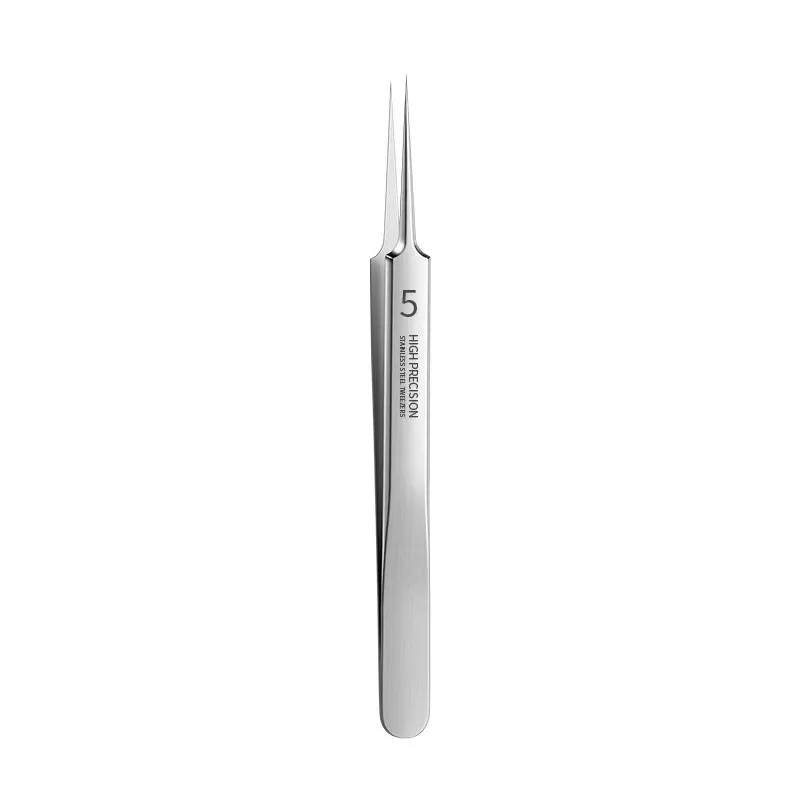 Blackhead Clip Tweezers German Ultra-fine No. 5 Cell Pimples Blackhead Clip Tweezers Beauty Salon Special Scraping & Closing Artifact Acne Needle Tool