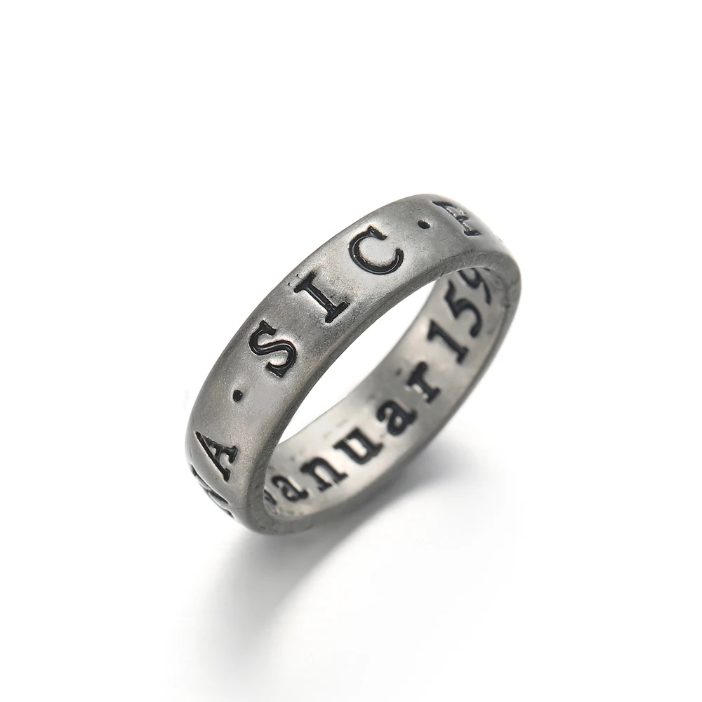 

20 pcs The Last of Us 2 Part II Nathan Drake's Ring Uncharted 3 Easter Egg Engraved Ring Game Jewelry Cosplay Costume Wholesale
