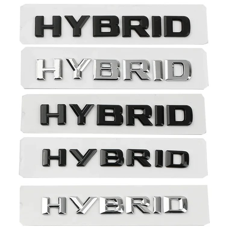 

3D ABS гибридные буквы боковое крыло задний багажник значок эмблема наклейки для Mercedes Benz S400 E350 GLE450 W211 W212 W163 W221 W222