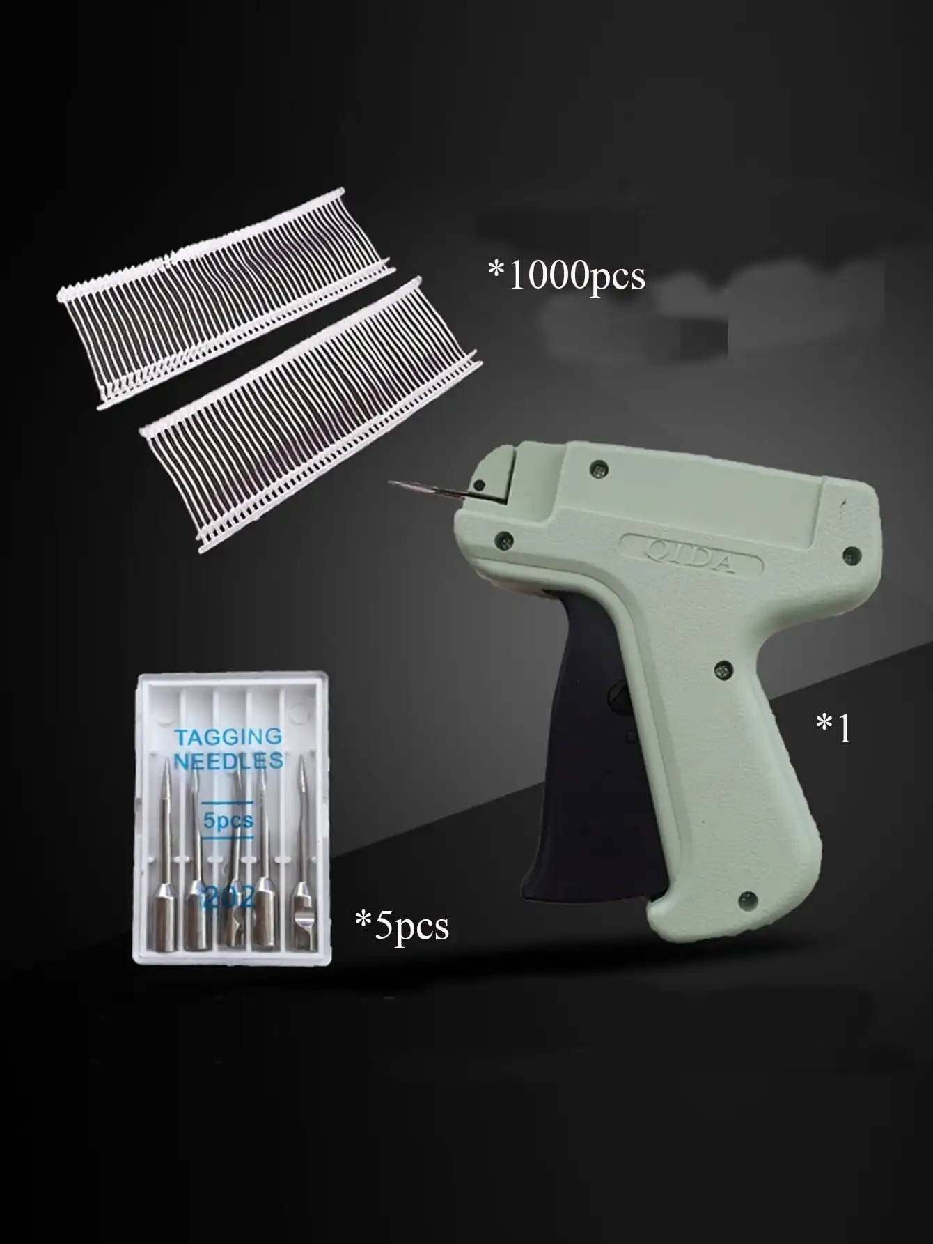 Clothing Label Gun 1set High-Speed 1000 Barbs 5 Needles DIY Apparel Tagging for Garment Price Tags