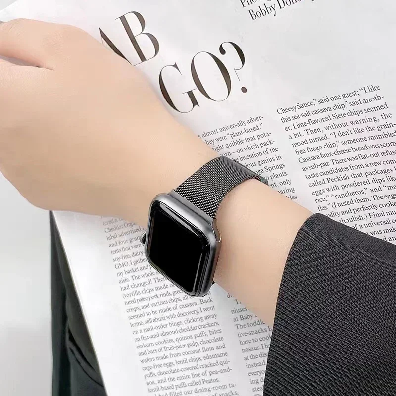Elegant Slim Metal Milanese Watch Strap Bracelet