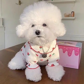 Strawberry Ruffled Pet Vest 2