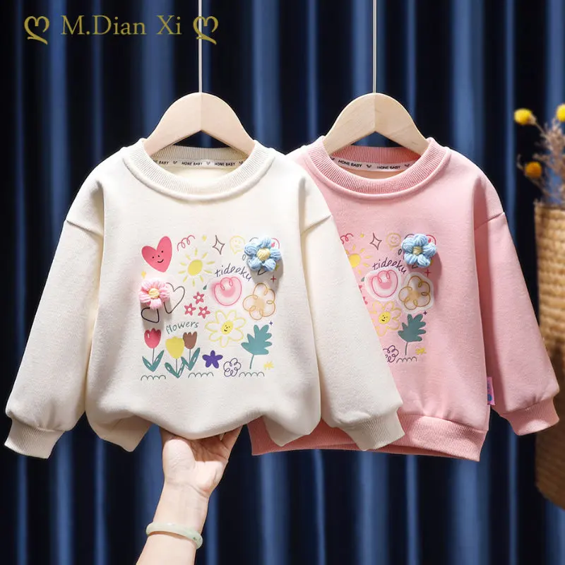 Baby Girls Sweatshirt Spring And Autumn New Children's Pullover Sweater