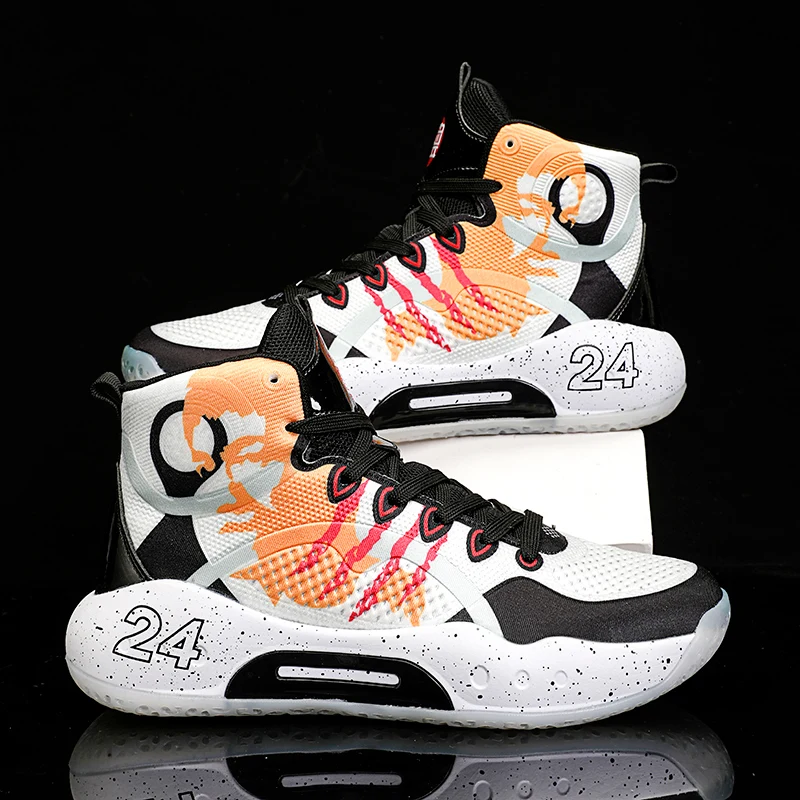 

Boys Mens Basketball Shoes Fashion Non-Slip Couple Training Sports Shoes Wearable ForMotion Men Women Basketball Sneakers